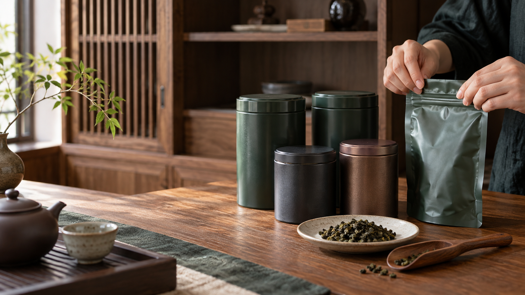 密封茶罐與鋁箔袋保存茶葉的方法